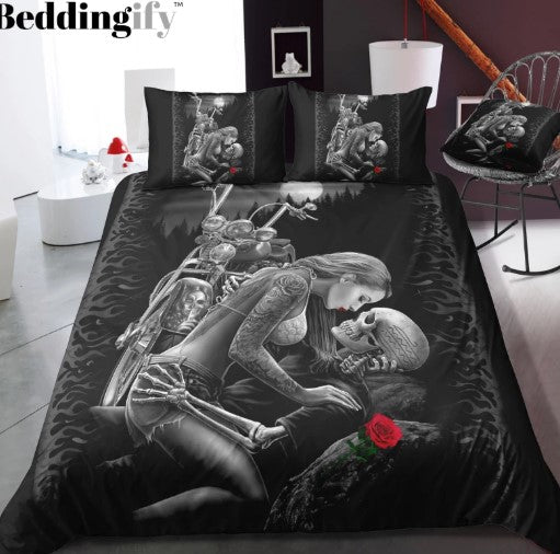 Girl Motorcycle Skull CL23100194MDB Bedding Sets