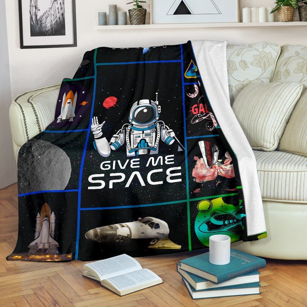 Give Me Space CL11120588MDF Sherpa Fleece Blanket