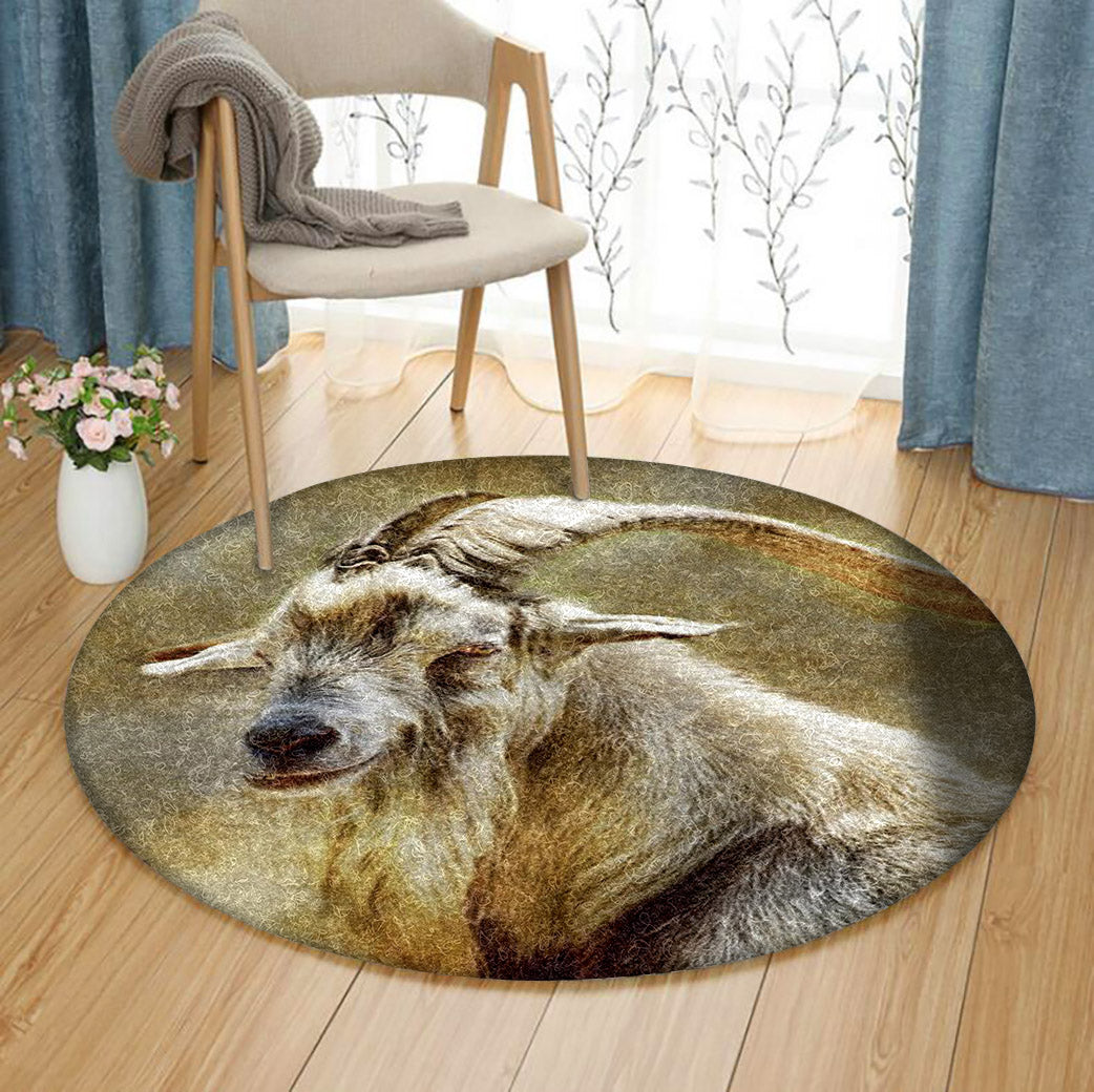 Goat HM2110076TM Round Area Rug