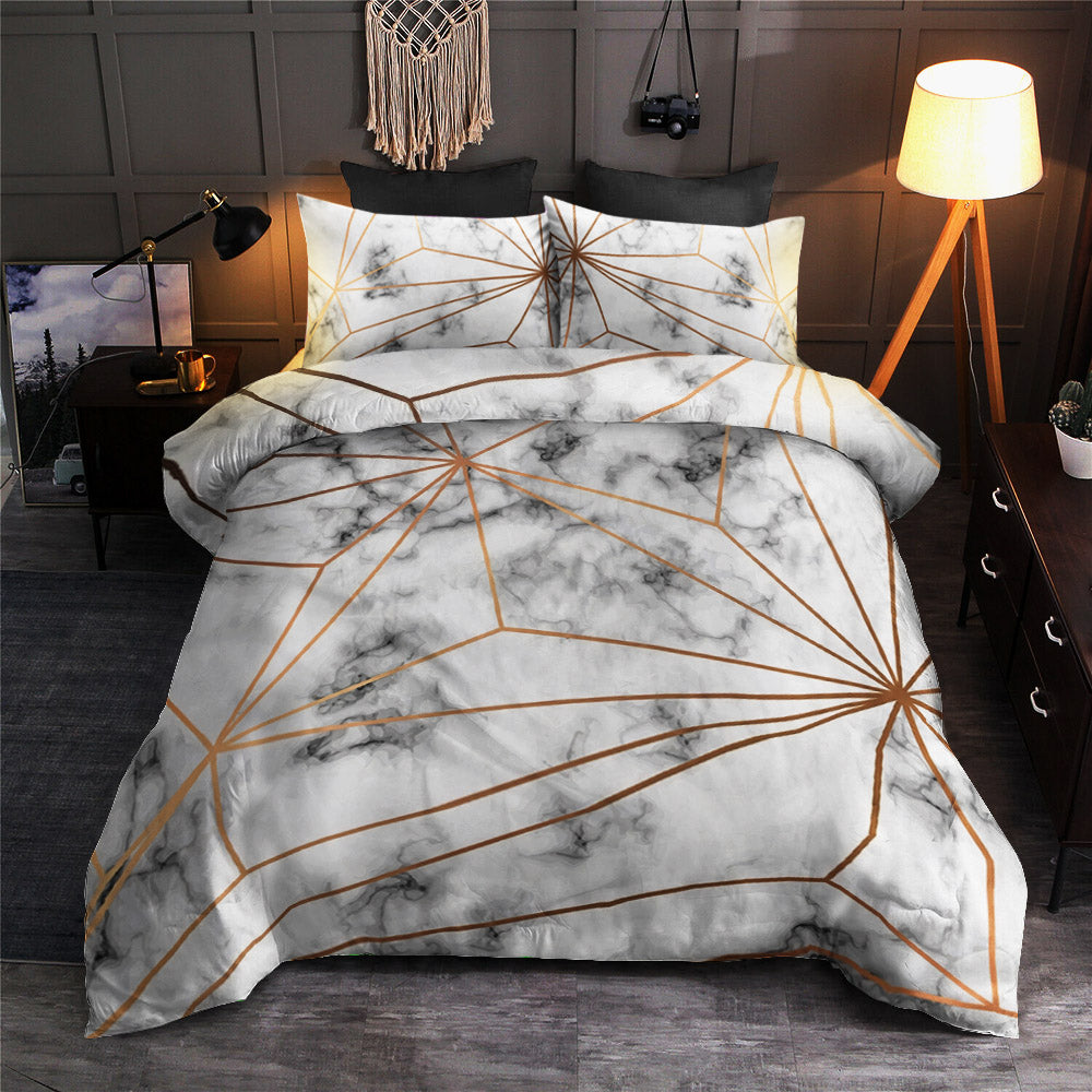 Gold Geometric Line Marble CLA19100657B Bedding Sets