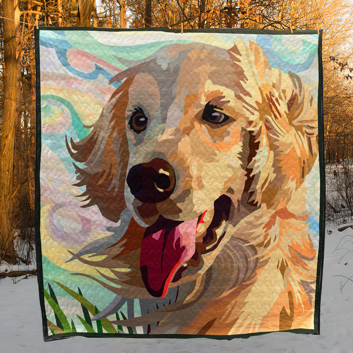 Golden Retriever TN270619 Quilt Blanket
