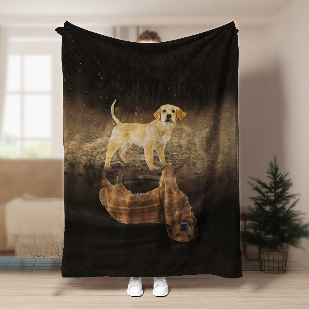 Golden Retriever CL140845MD Sherpa Fleece Blanket
