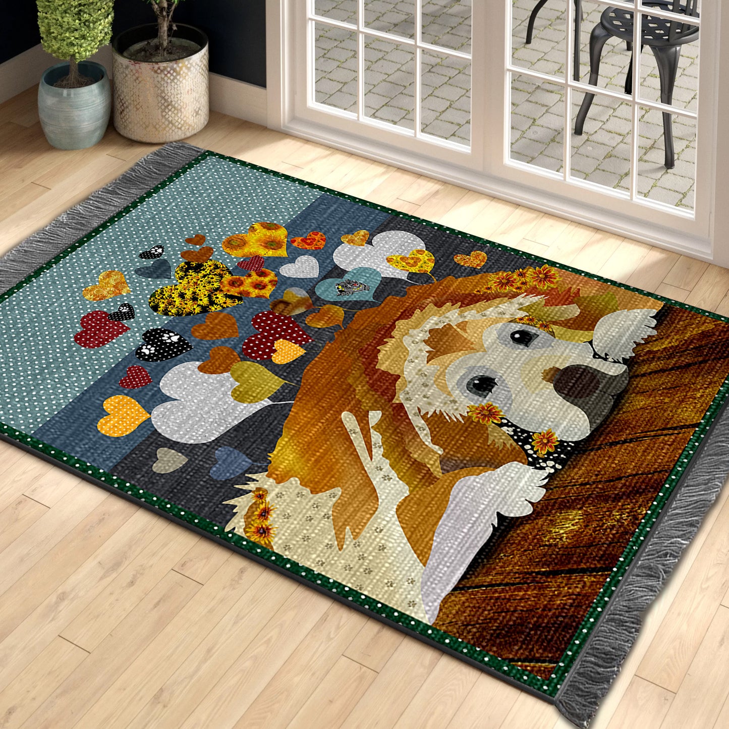 Golden Retriever DD230815O Decorative Floor-cloth
