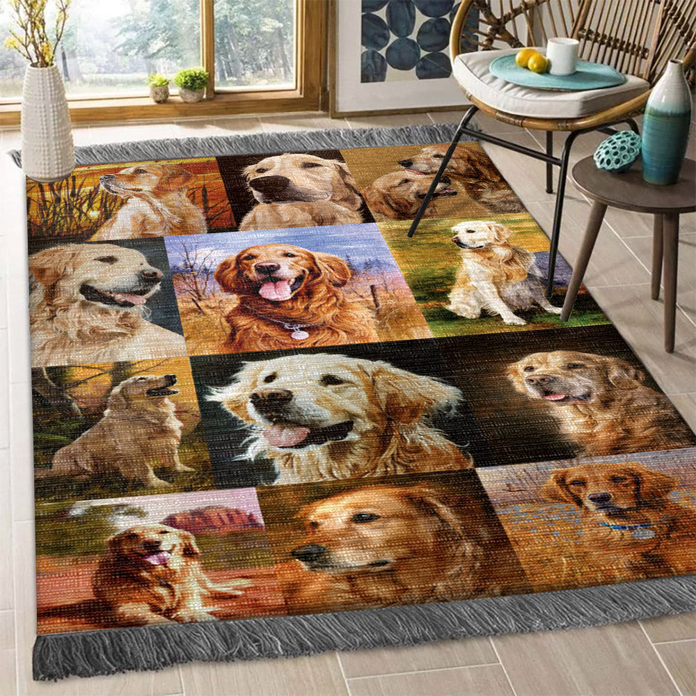 Golden Retriever HM1809070F Decorative Floor-cloth