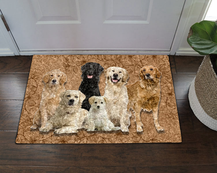Golden Retriever HN09100041D Non-slip Door mats