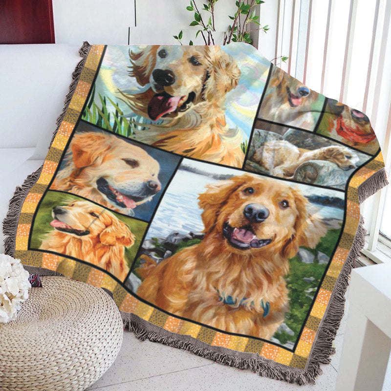 Golden Retriever ML240962S Throw Blankets For Sofa