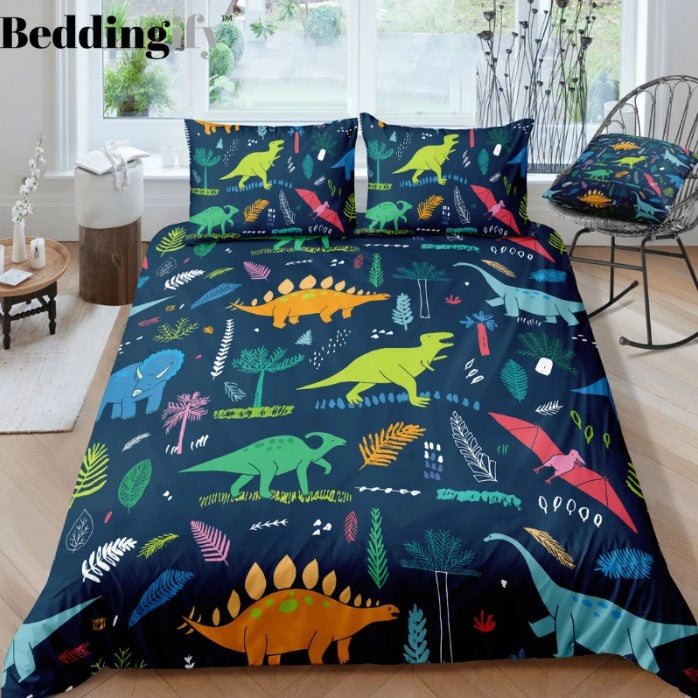 Green Cartoon Dinosaur CLH1410168B Bedding Sets