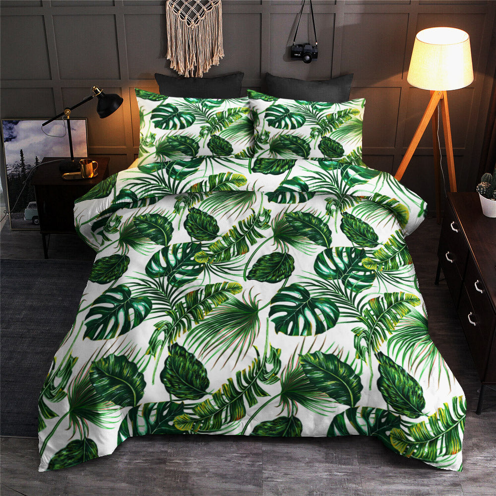 Green Pattern Tropical Palm Leaves CLA19100559B Bedding Sets
