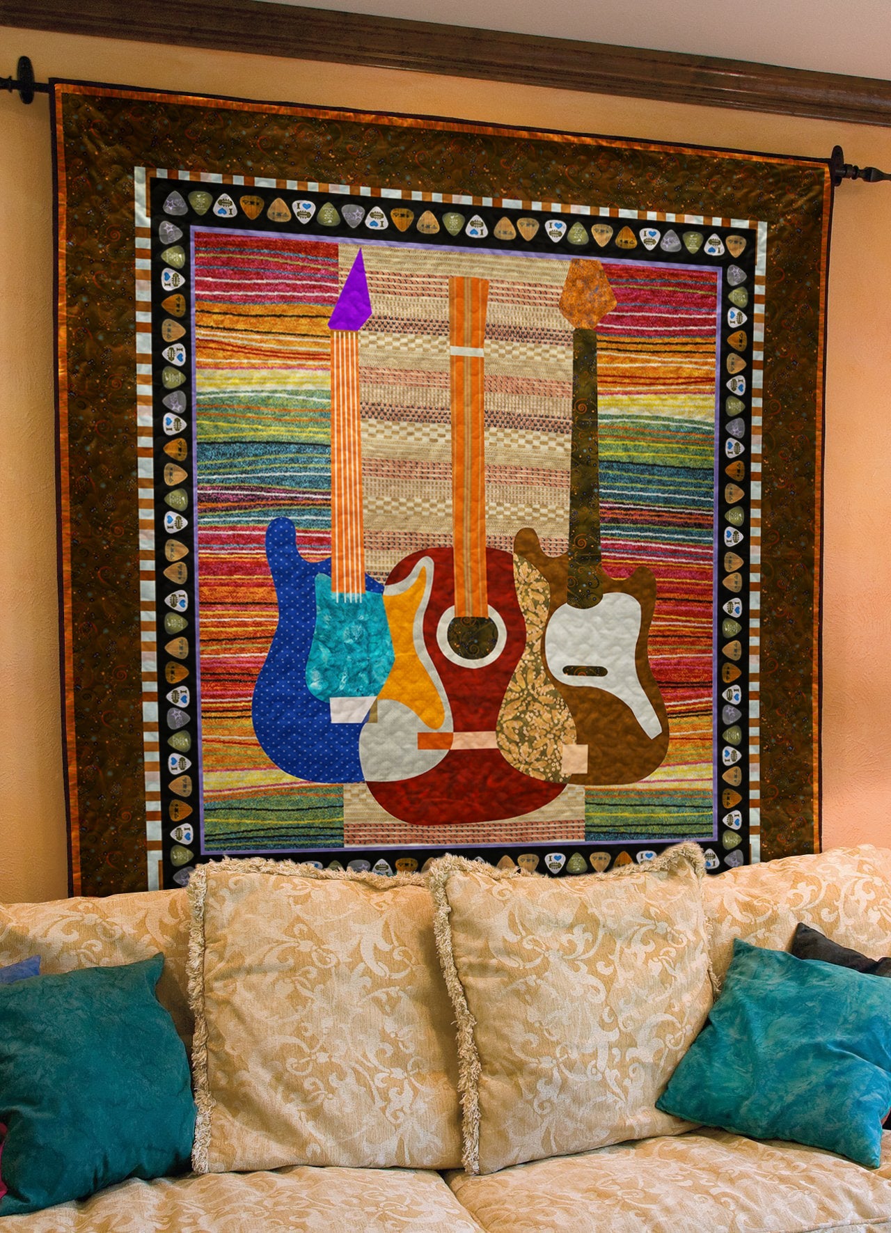 Guitar Quilt Blanket TL08032301BL