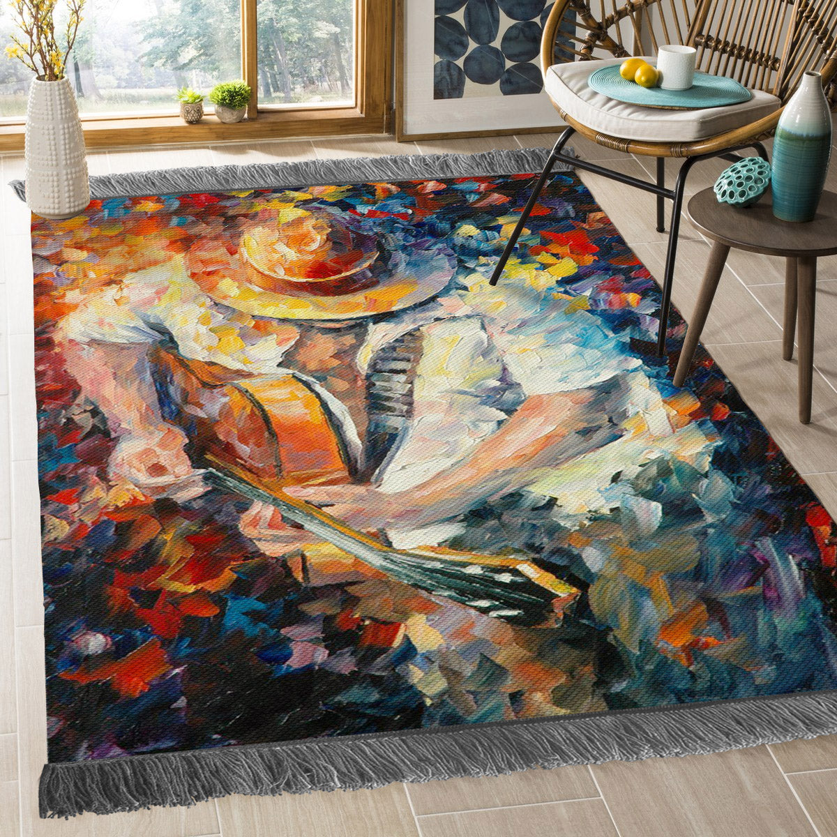 Guitar DV1609084F Decorative Floor-cloth