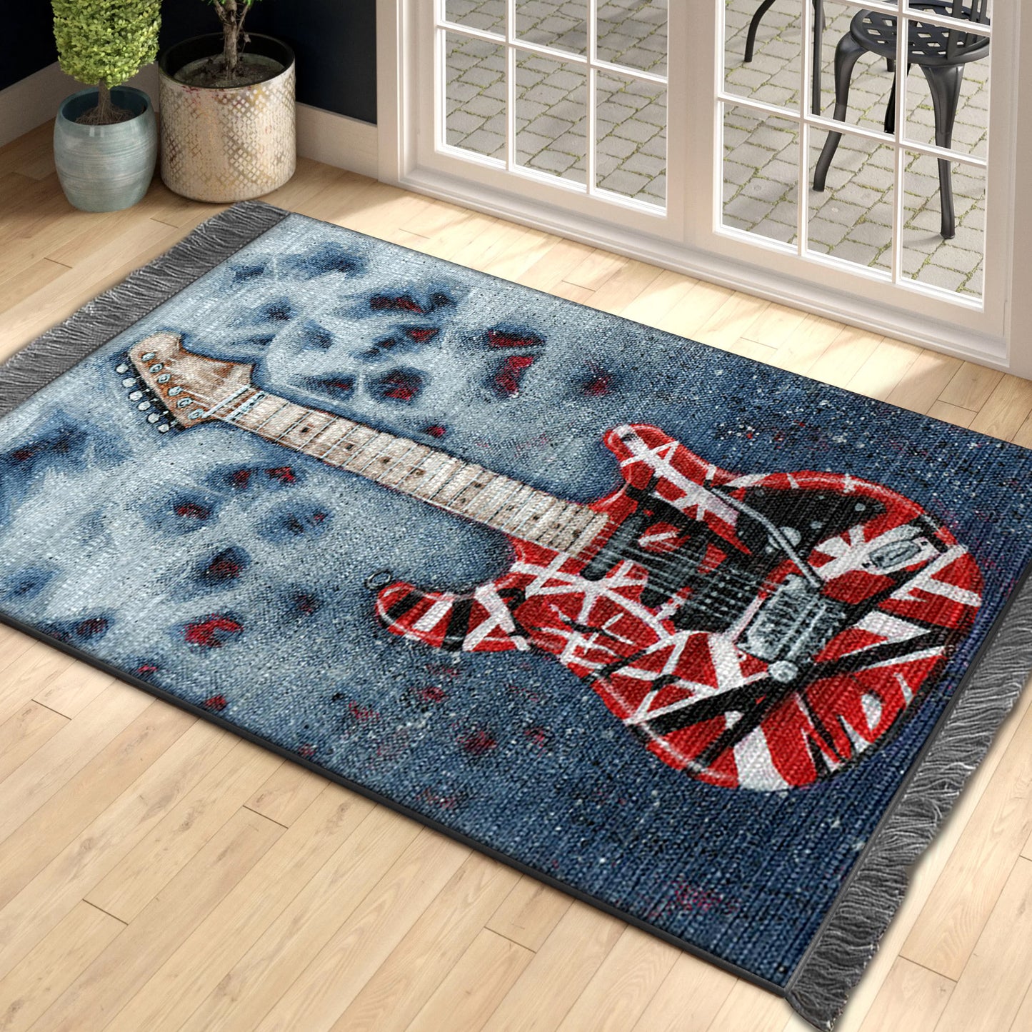 Guitar HM0110063F Decorative Floor-cloth