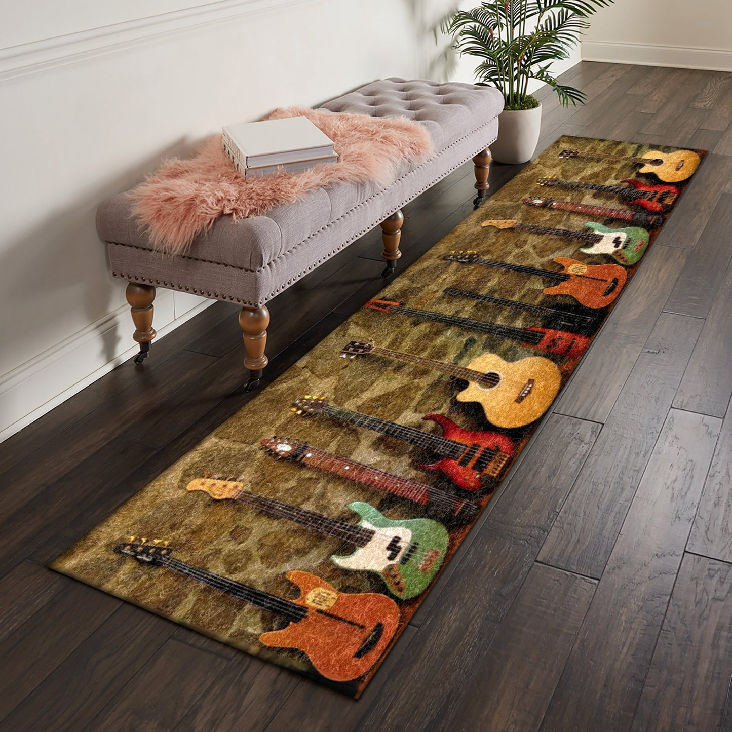 Guitar HM031053N Runner Rug