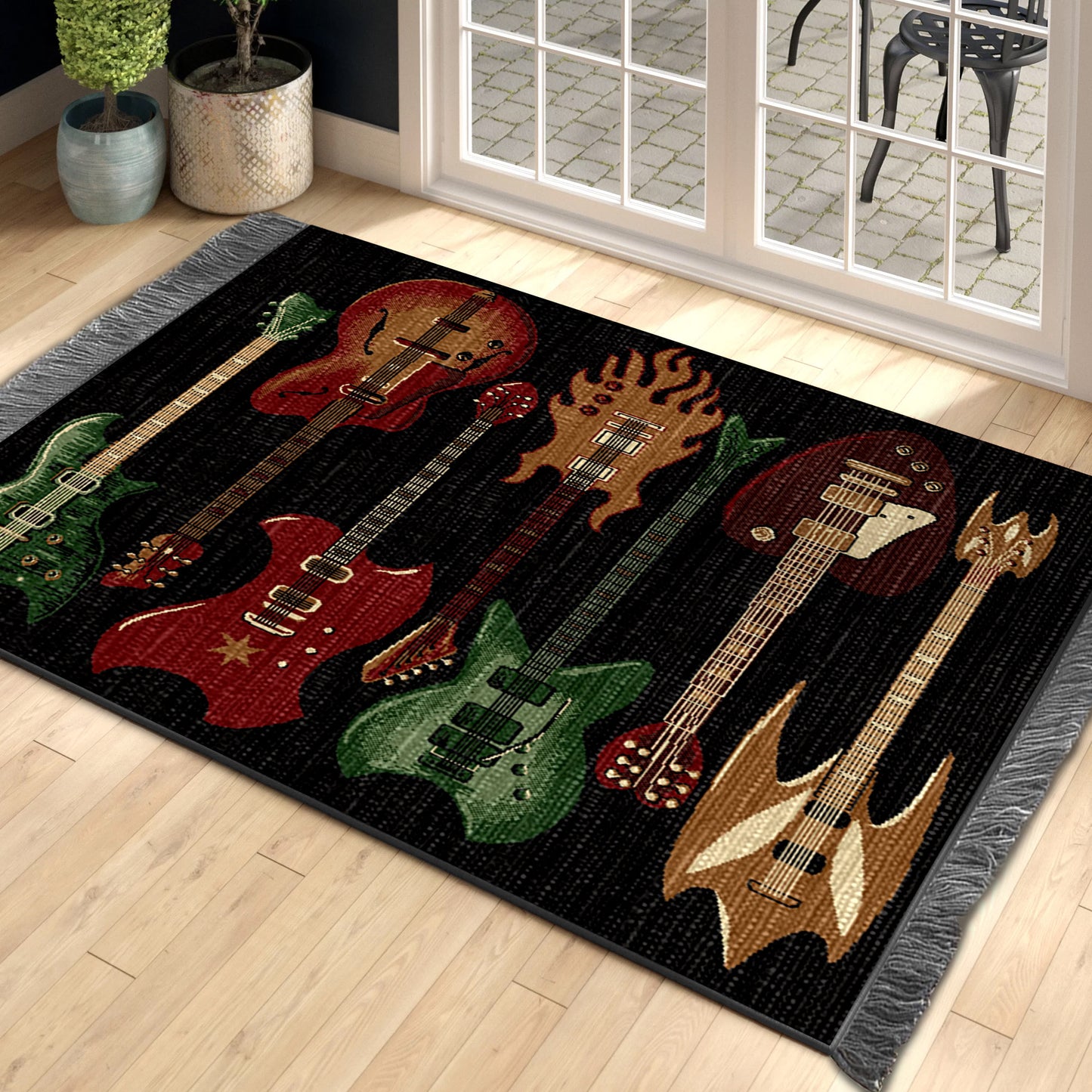 Guitar HN280841O Decorative Floor-cloth