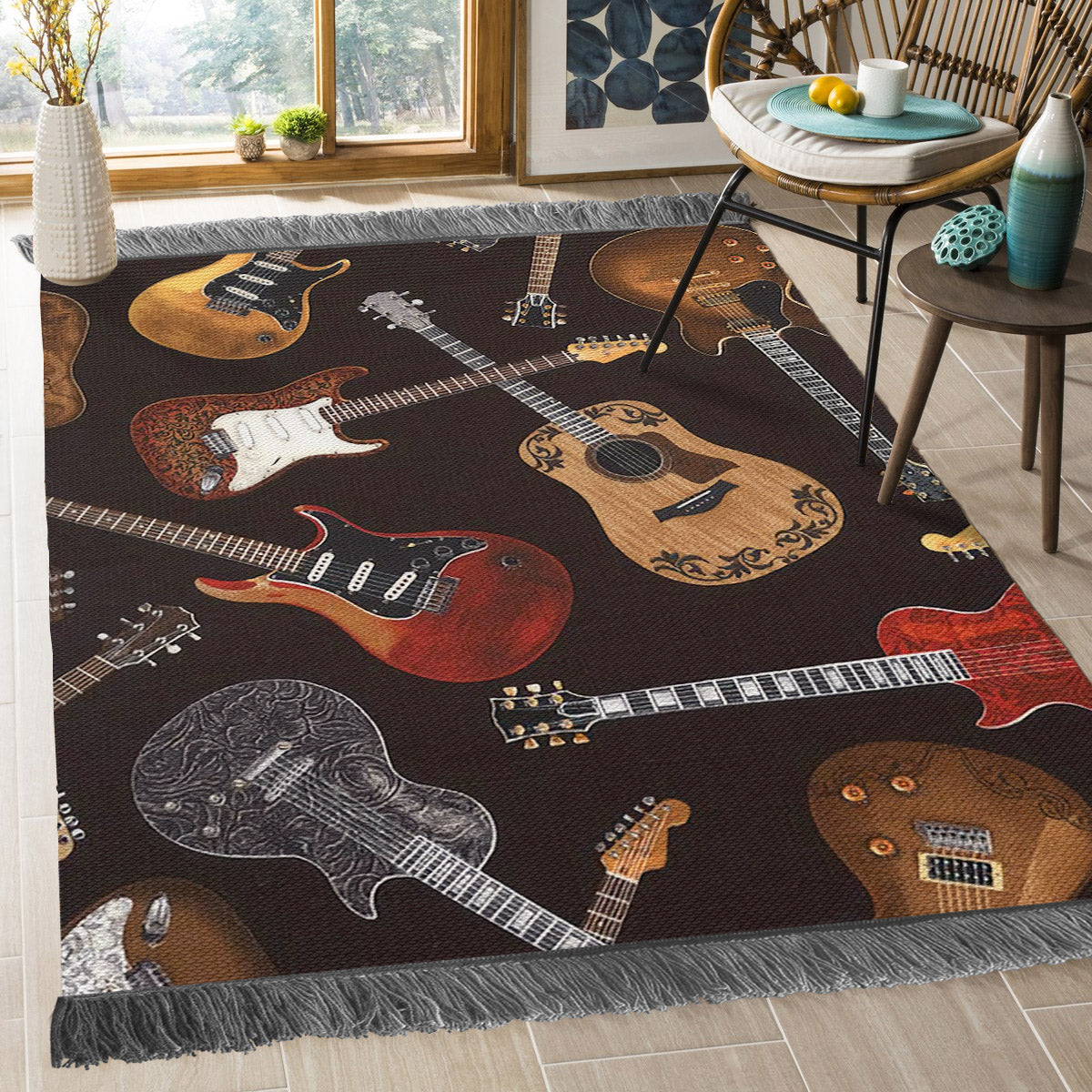 Guitar Music Electric Guitar BT2310179O Decorative Floor-cloth