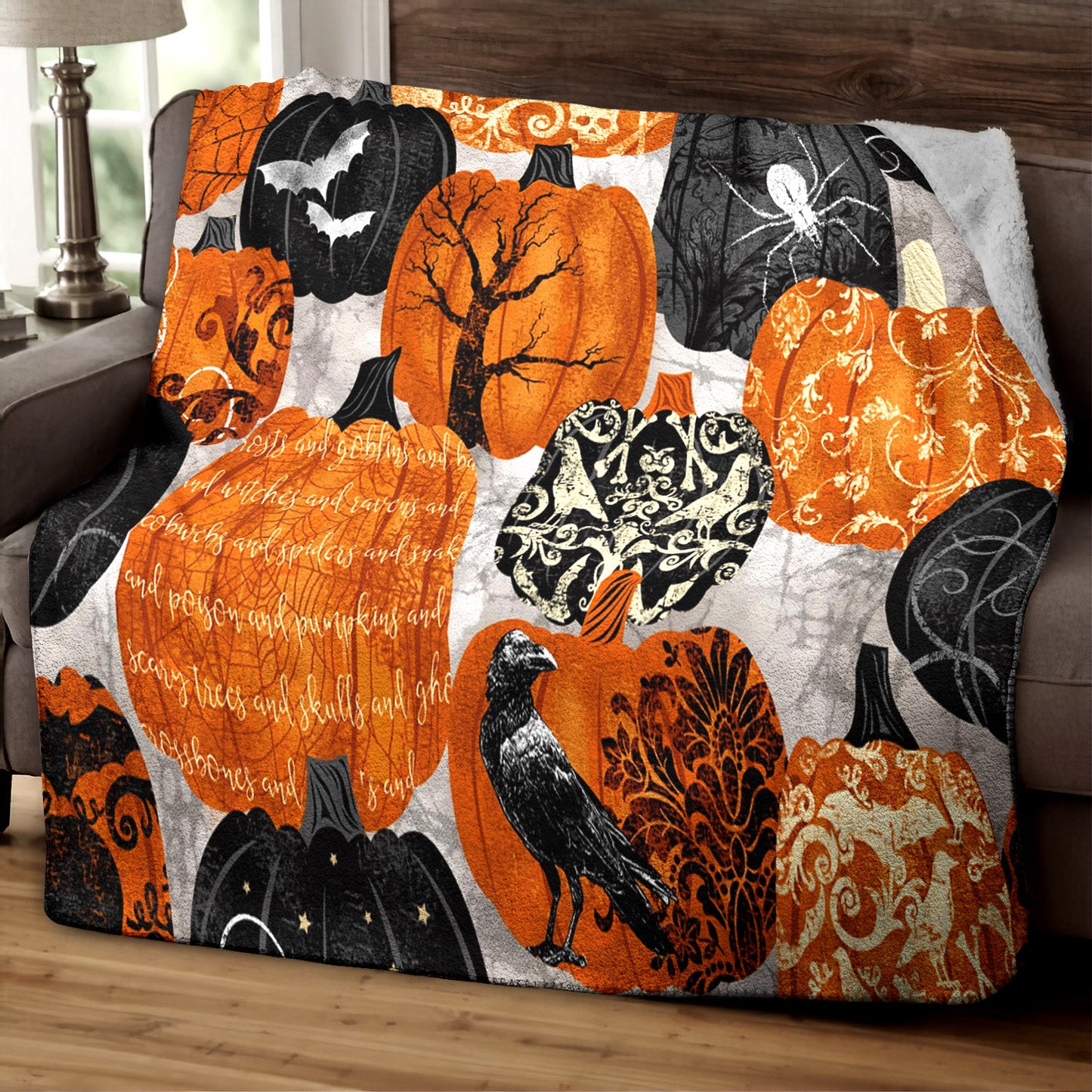 Halloween TL230837TT Sherpa Fleece Blanket