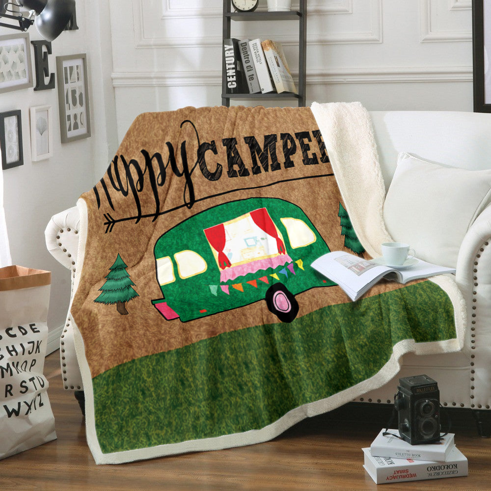 Happy Camper TN1210150TT Sherpa Fleece Blanket