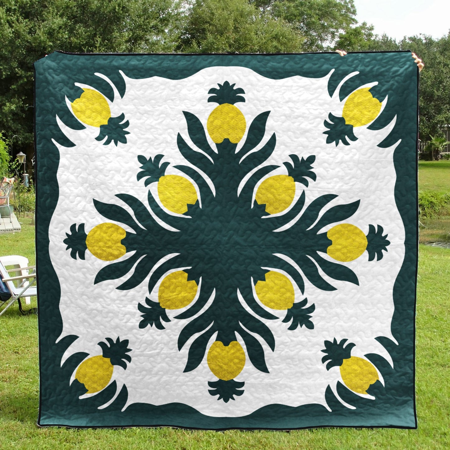 Pineapple CLM010724 Quilt Blanket