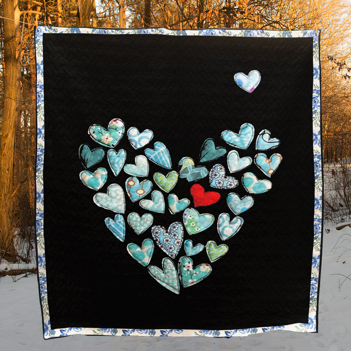 Heart CLP260619 Quilt Blanket