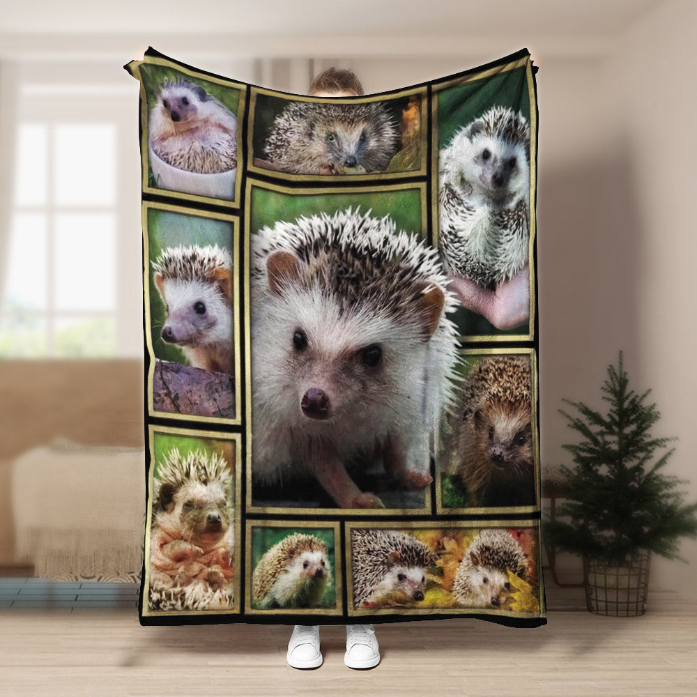 Hedgehog CLA21100798F Sherpa Fleece Blanket
