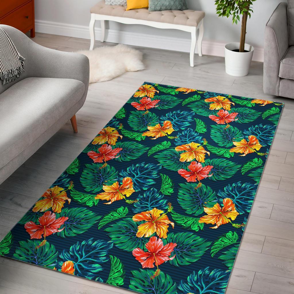Hibiscus Monstera Hawaii CL17100365MDR Rug