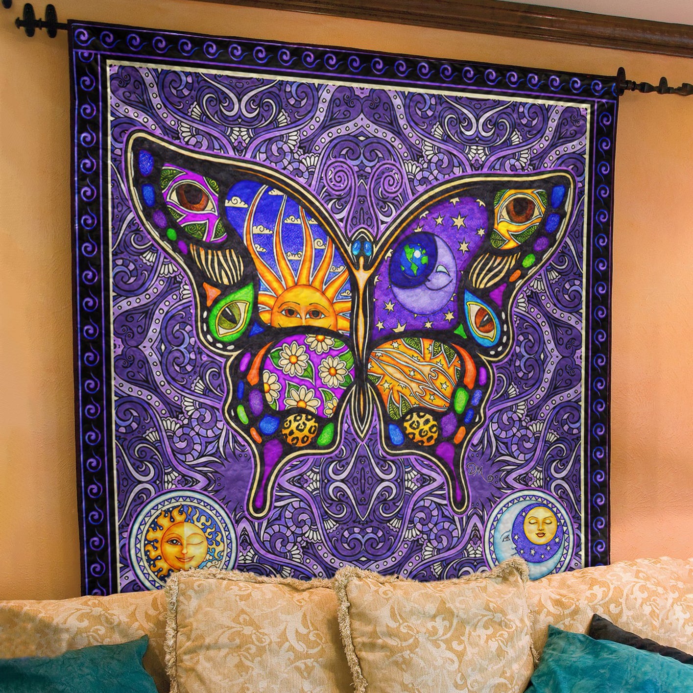 Hippie Butterfly Quilt Blanket TL250603Y