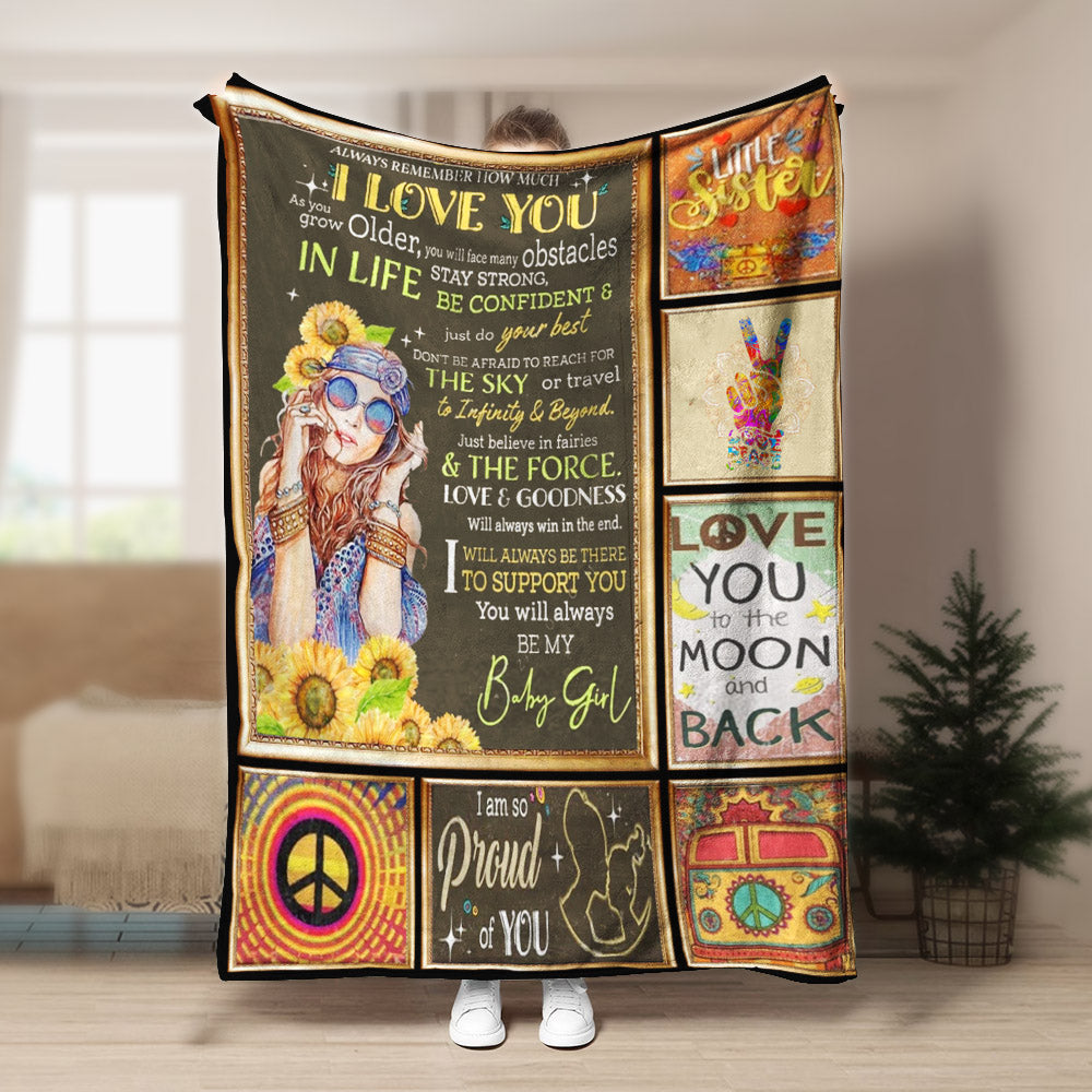 Hippie CL270838MDF Sherpa Fleece Blanket