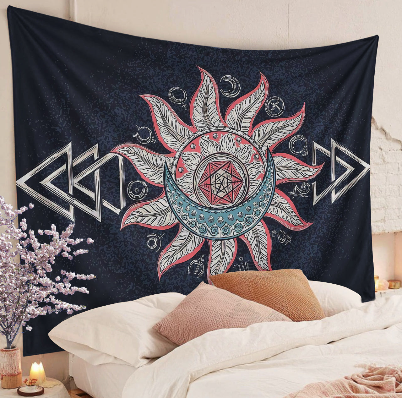 Hippie CL280823MDT Decorative Wall Hanging Tapestry