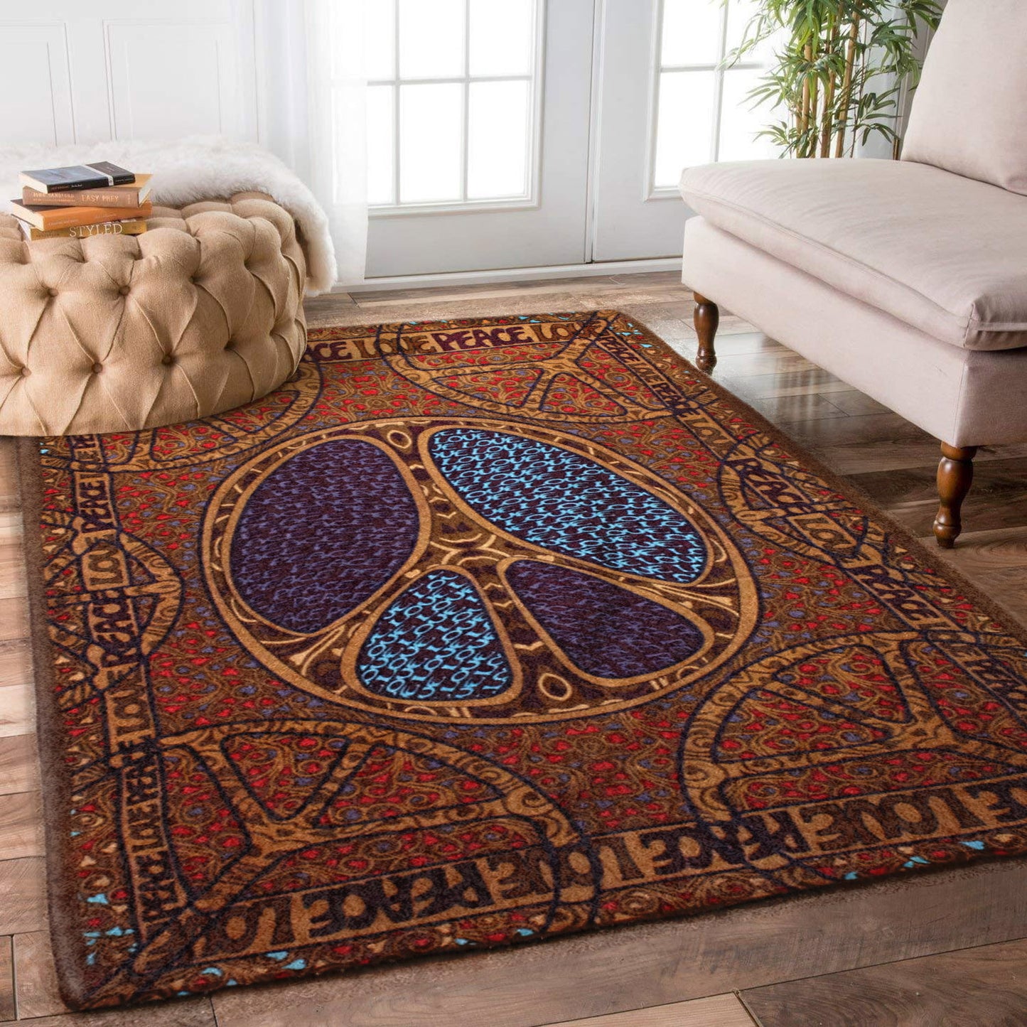 Hippie Peace Love TN2309029M Rug