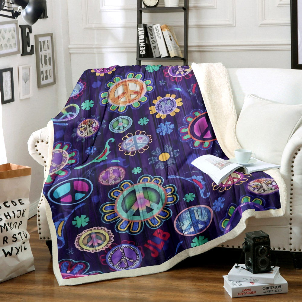Hippie TN0111096TT Sherpa Fleece Blanket