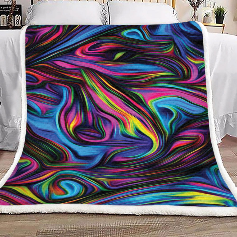 Hippie VD0711106F Sherpa Fleece Blanket