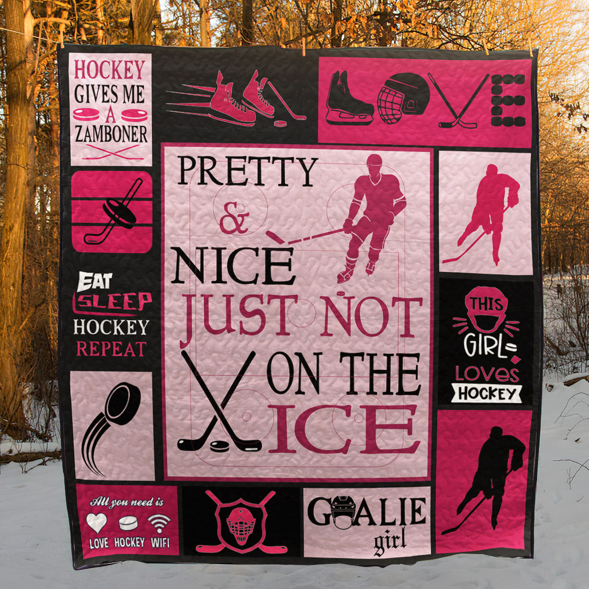 Hockey CL15100201MDQ Quilt Blanket