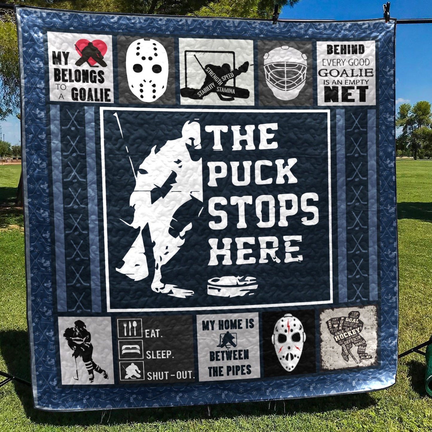 Hockey CLA1610397Q Quilt Blanket