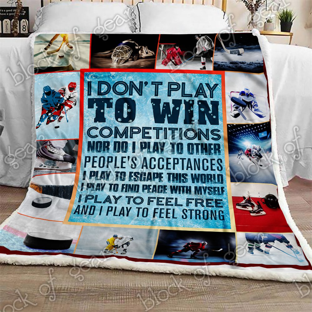 Hockey CL2709175MDF Sherpa Fleece Blanket