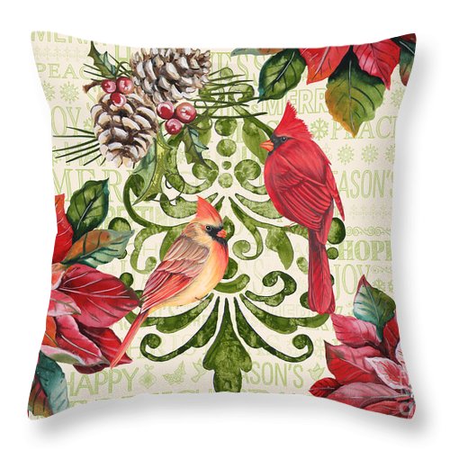 Holiday Cardinals CLH18100410P Throw Pillow Covers