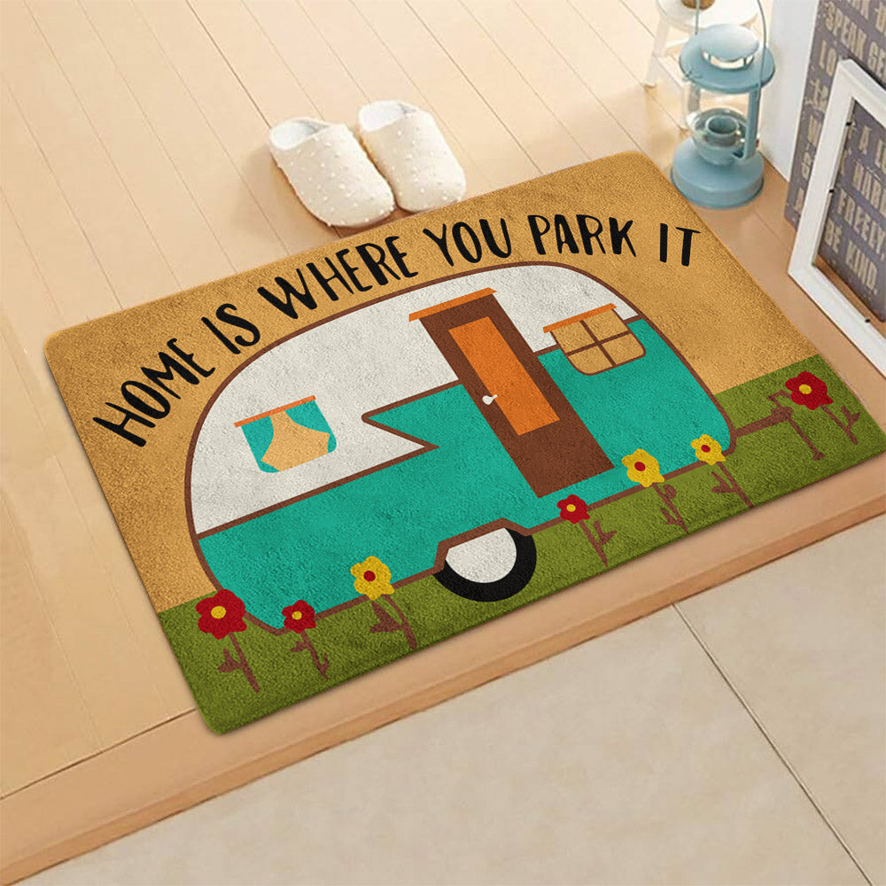 Home Is Where You Park It CLA1710100D Non-slip Door mats