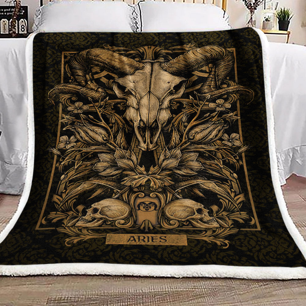 Horoscope Aries DN2109139F Sherpa Fleece Blanket