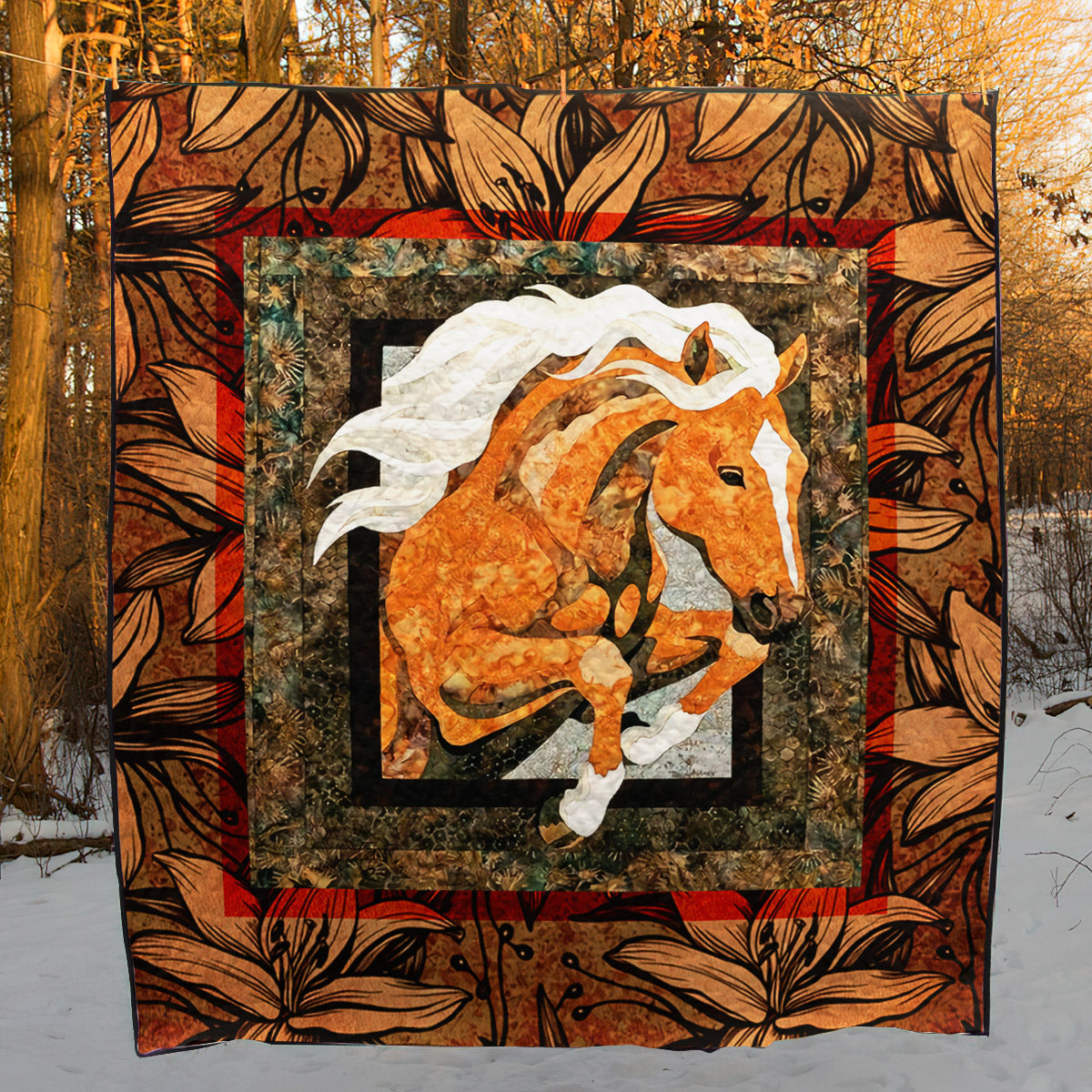 Horse TD2809621 Quilt Blanket