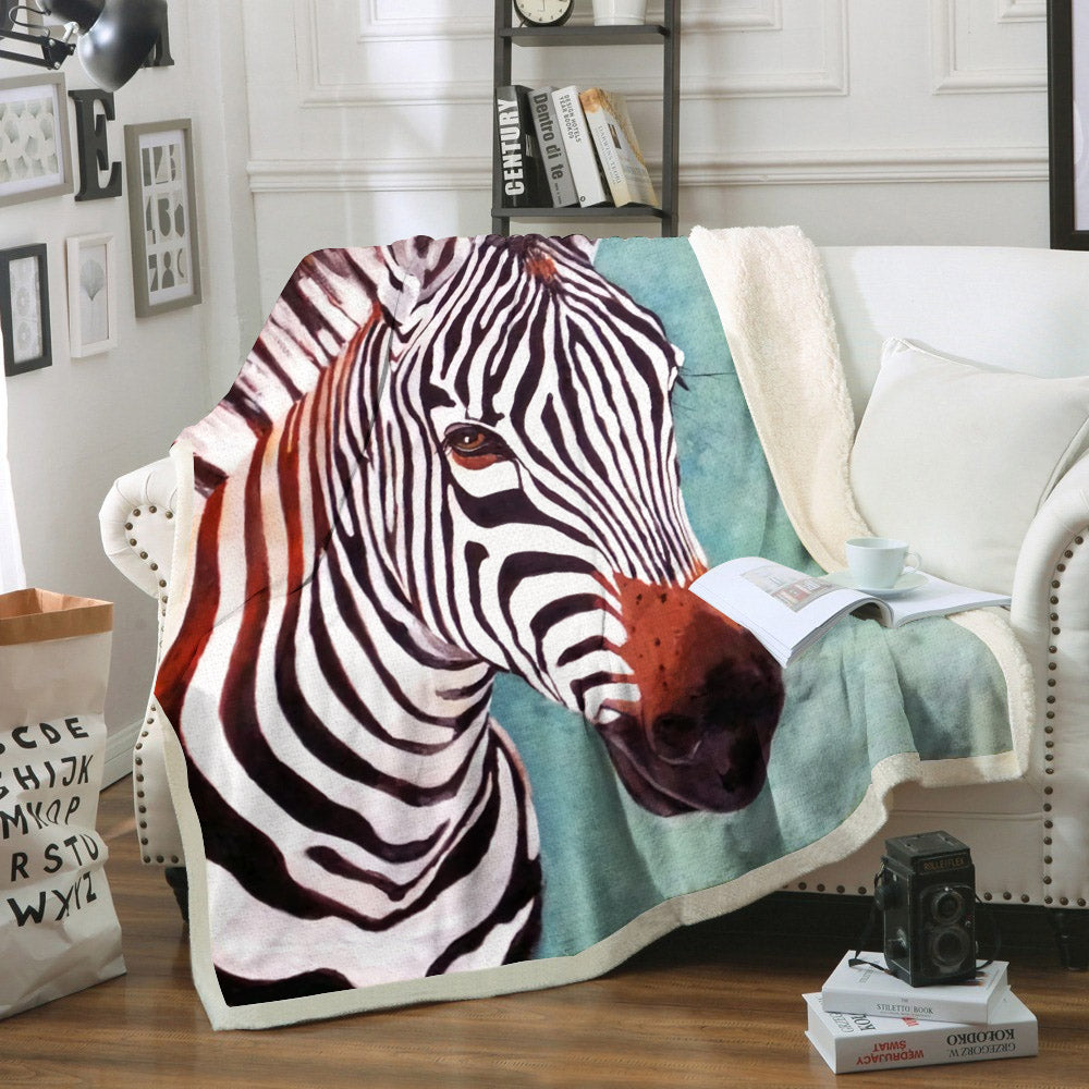 Horse BL180980F Sherpa Fleece Blanket
