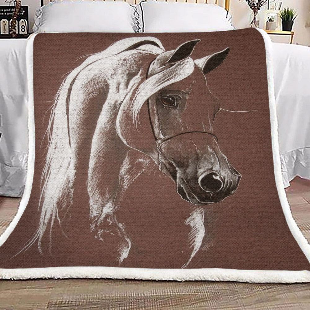 Horse NN1709127TT Sherpa Fleece Blanket