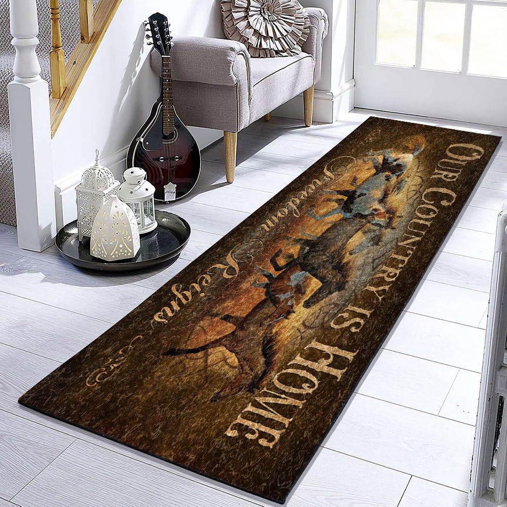 Horses VD051022RU Runner Rug