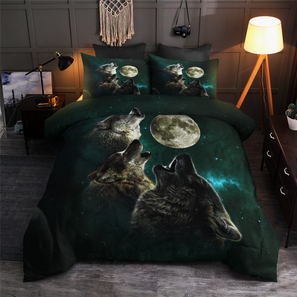 Howling Wolves Under Moonlight CLA22100374B Bedding Sets