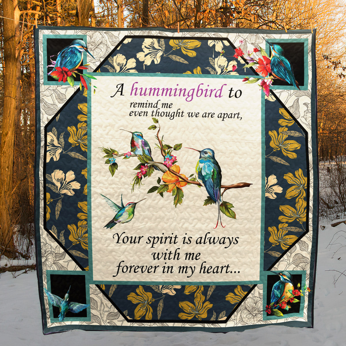 Hummingbird TD19110277 Quilt Blanket
