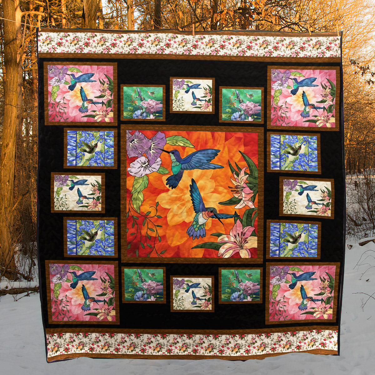 Hummingbird TD2809630 Quilt Blanket