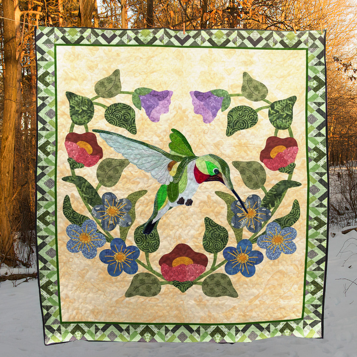 Hummingbird TL150610 Quilt Blanket