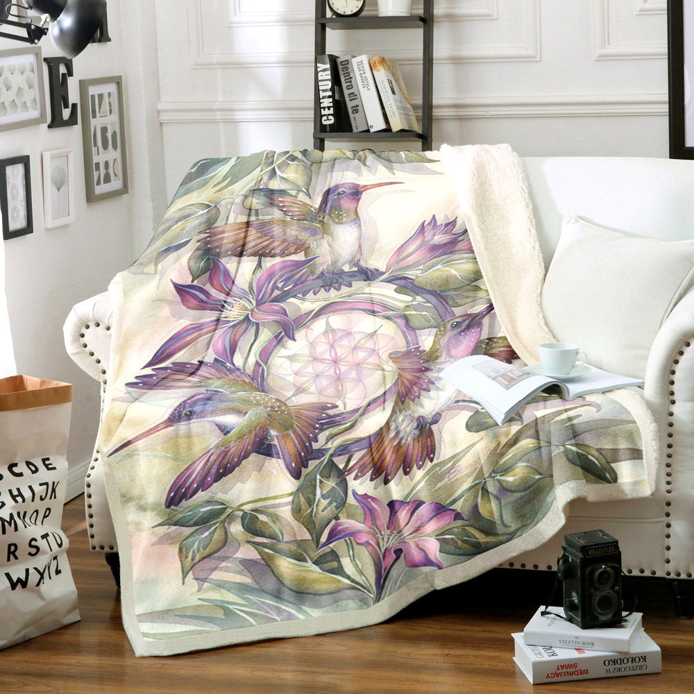 Hummingbird HM1409055TT Sherpa Fleece Blanket
