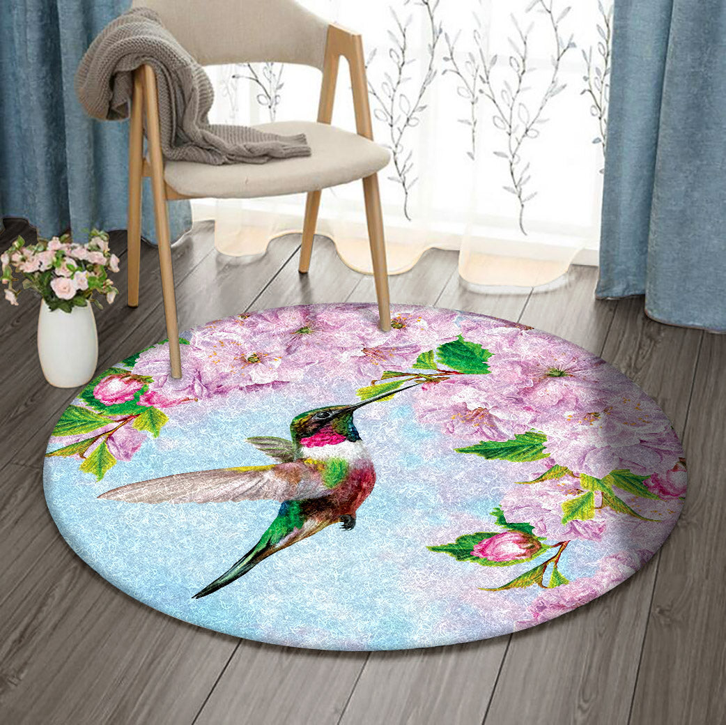 Hummingbird ML210938RR Round Area Rug