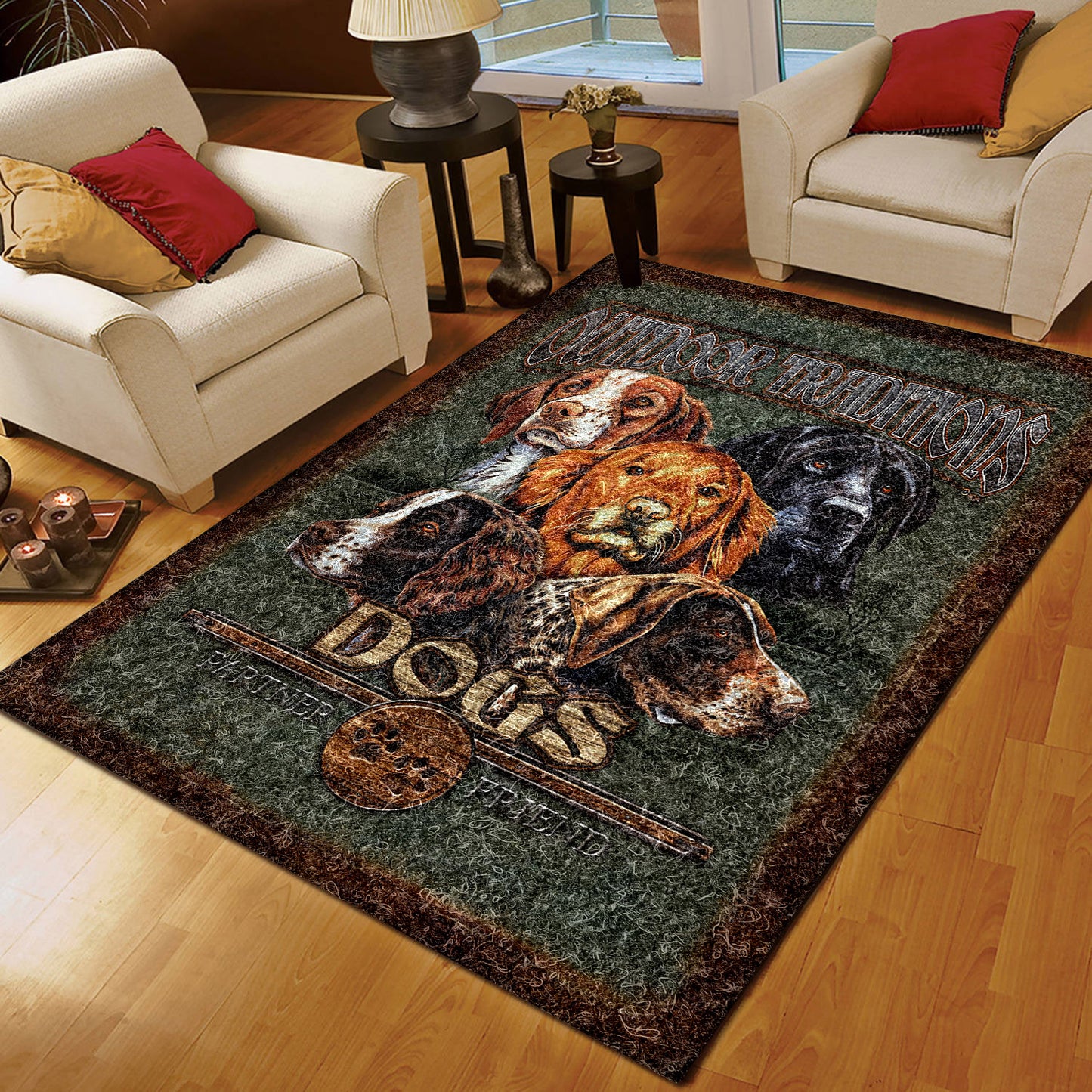 Hunting Dog DD0409067R Rug