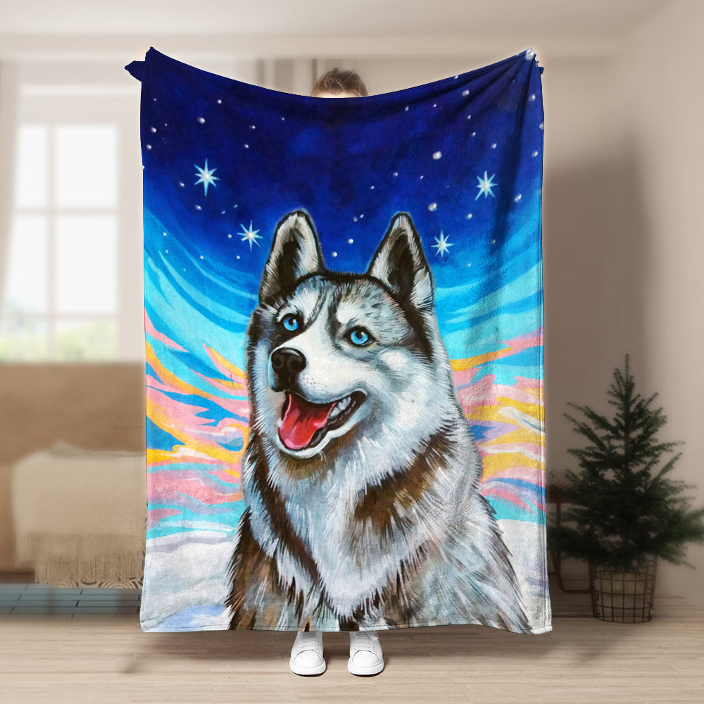 Husky DD150826F Sherpa Fleece Blanket