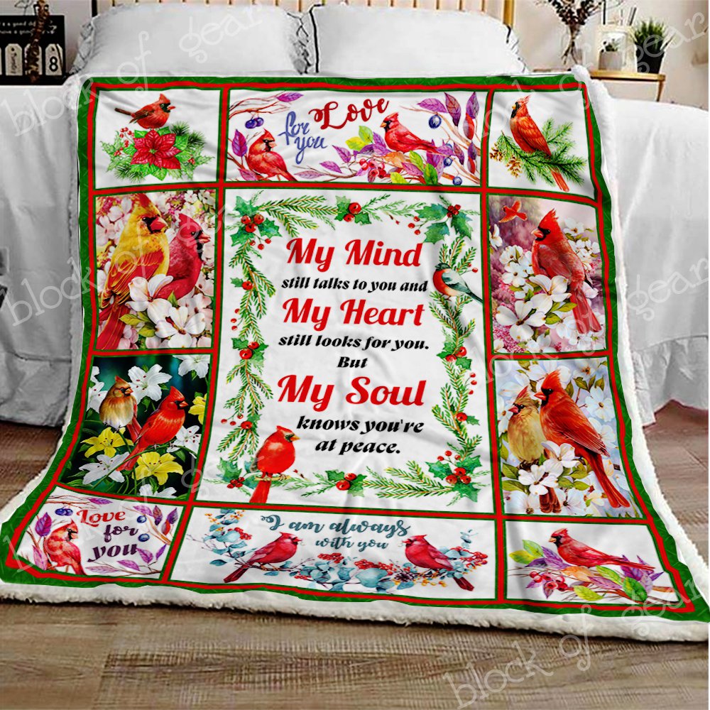 I Am Always With You Cardinal CL210962MD Sherpa Fleece Blanket