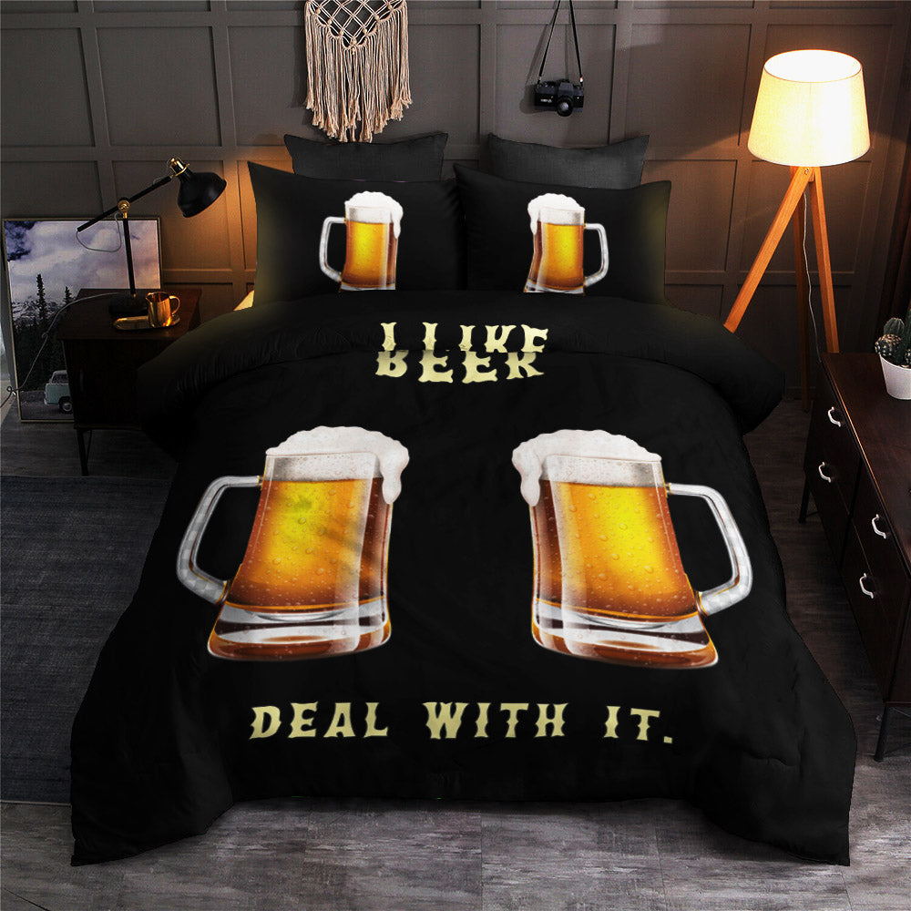I Love Beer Deal With It CLA19100310B Bedding Sets